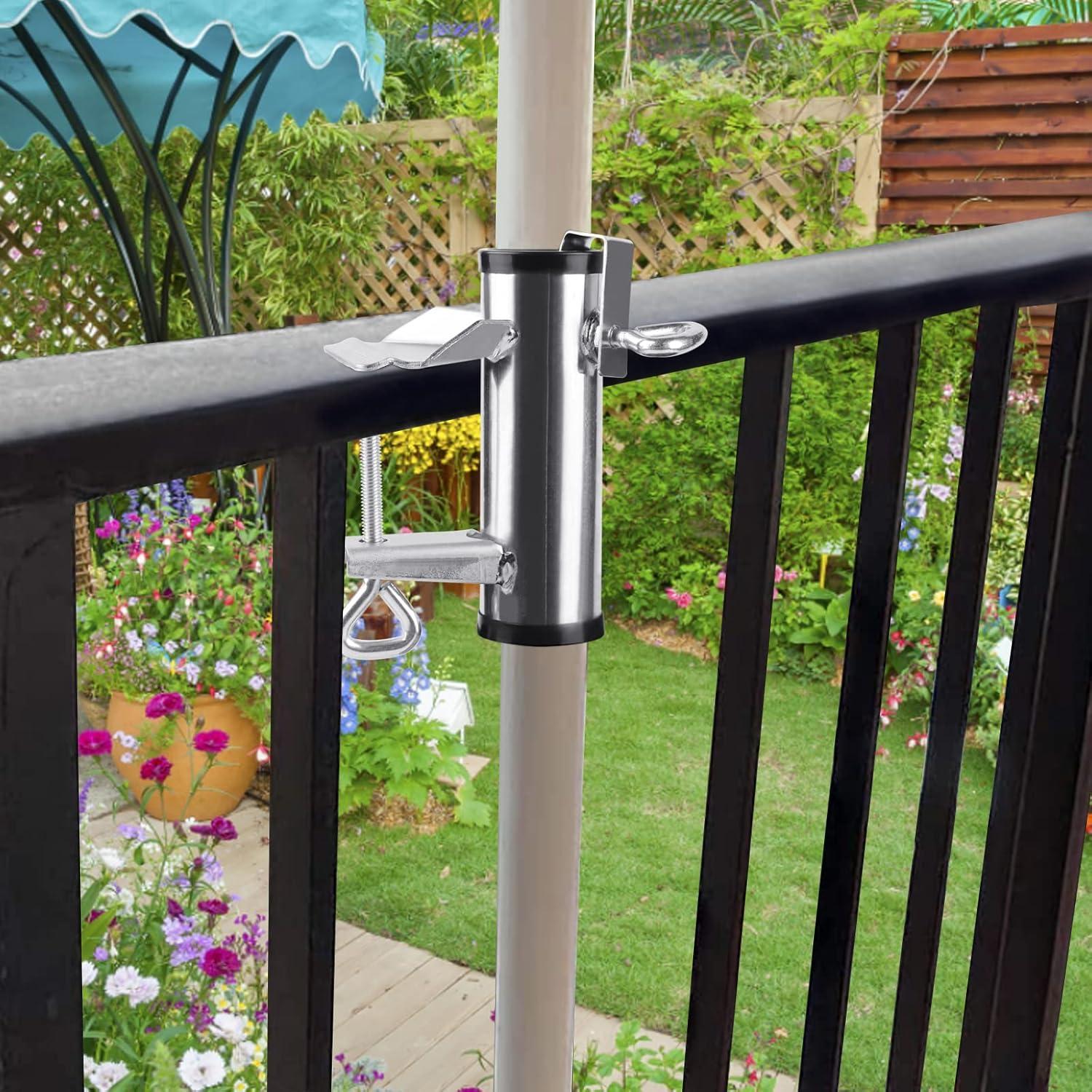 Sonnenschirm Halterung Balkon Einstellbar Verzinkter Schirmständer Ø25-38mm