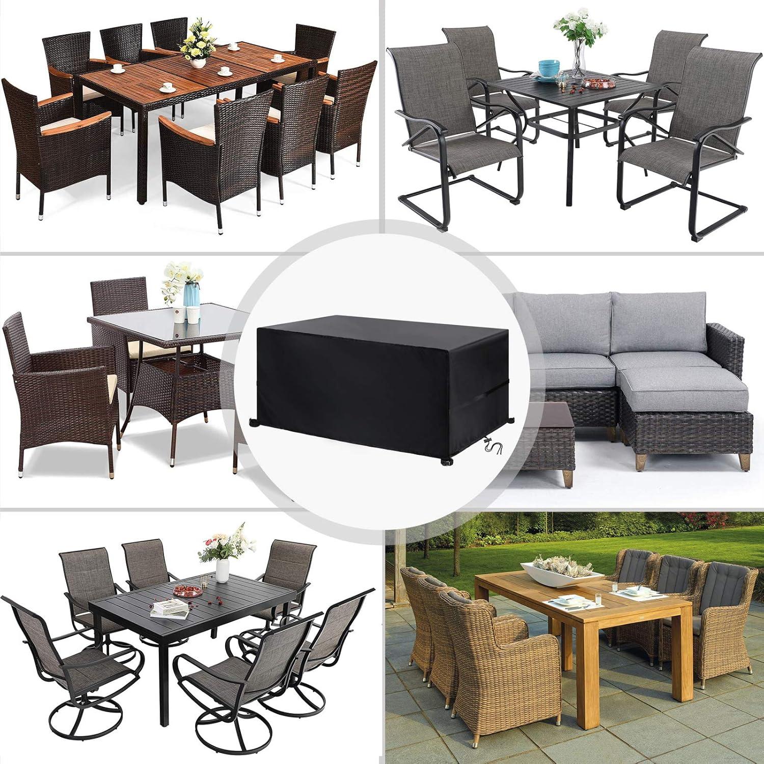 YoungBee Gartenmöbel Abdeckung 120x90x74cm, wasserdicht und UV-beständig