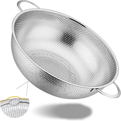 Edelstahl Küchensieb Ø 28cm Mikroperforiert Rostfrei Spülmaschinenfest