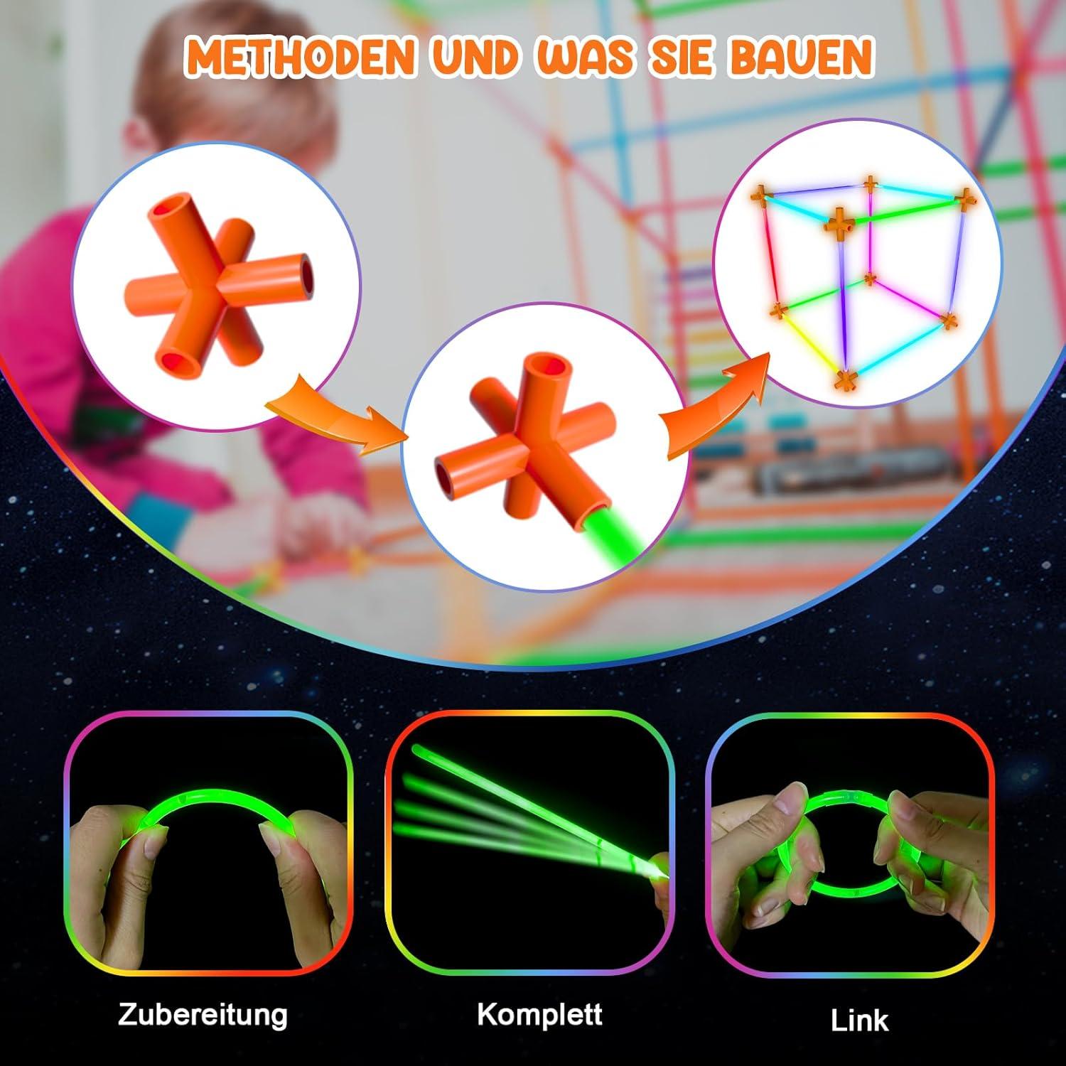 Halloween Neon Party Set 250-teilig fluoreszierende Bar Kinderparty Hochzeit