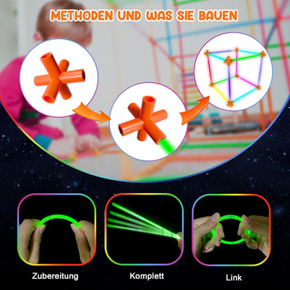 Halloween Neon Party Set 250-teilig fluoreszierende Bar Kinderparty Hochzeit