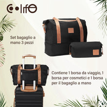 COOLIFE ABS Hartschalen Koffer Trolley Set 3tlg