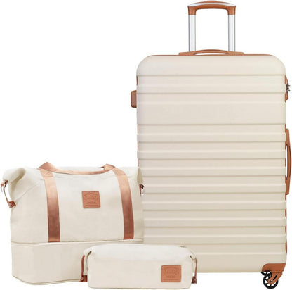Trolley Koffer Set 3tlg ABS Hartschale 4 Rollen TSA-Schloss