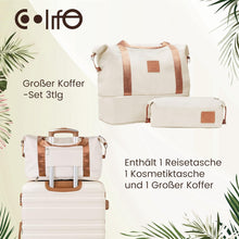 COOLIFE Koffer Set ABS Hartschale Trolley 4 Rollen