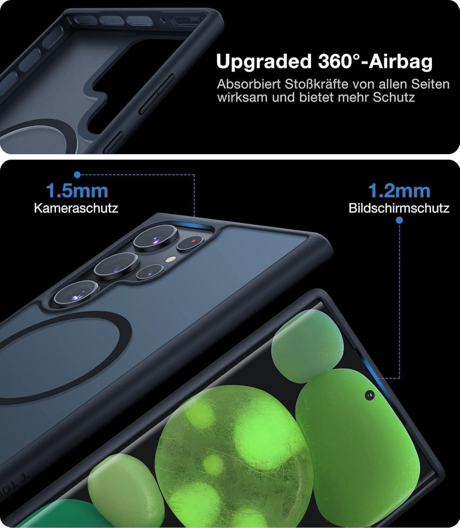 Samsung Galaxy S23 Ultra Hülle 5G Stoßfest Schutzhülle Super Magnetkraft