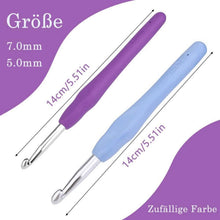 2er Pack Häkelnadel Set 5,0 mm/7,0 mm Ergonomischer Griff