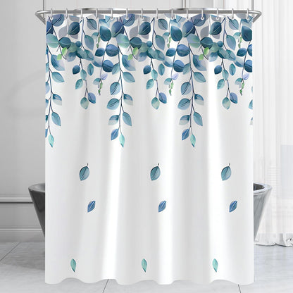 Duschvorhang Grün Blätter 100x180cm Antischimmel Wasserabweisend