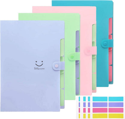 Fächermappe A4 Ordnungsmappe 5 Tasche Dokumentenmappe mit