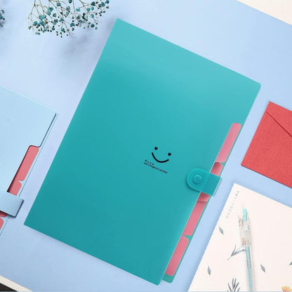 Fächermappe A4 Ordnungsmappe 5 Tasche Dokumentenmappe mit