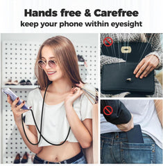 Caslord Samsung Galaxy A54 5G Handykette Hülle Schwarz