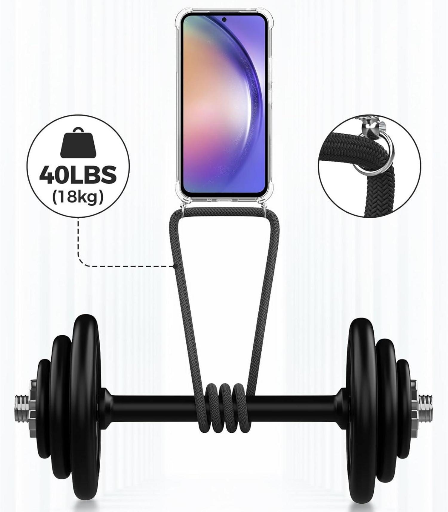 Caslord Handykette Samsung Galaxy A54 5G Hülle Schwarz