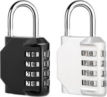 2er-Pack Vorhängeschloss Zahlenschloss Zinklegierung 4-stellig