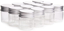 20er Set Klarglas Flaschen 30x30mm Süßigkeiten Hochzeit DIY 10ml