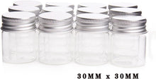 20x 10ml Mini Klarglasflaschen mit Aluminiumdeckel