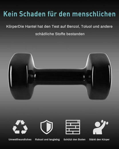 MENCIRO Kurzhanteln 2er Set 1KG - 5KG für Zuhause Fitness Krafttraining