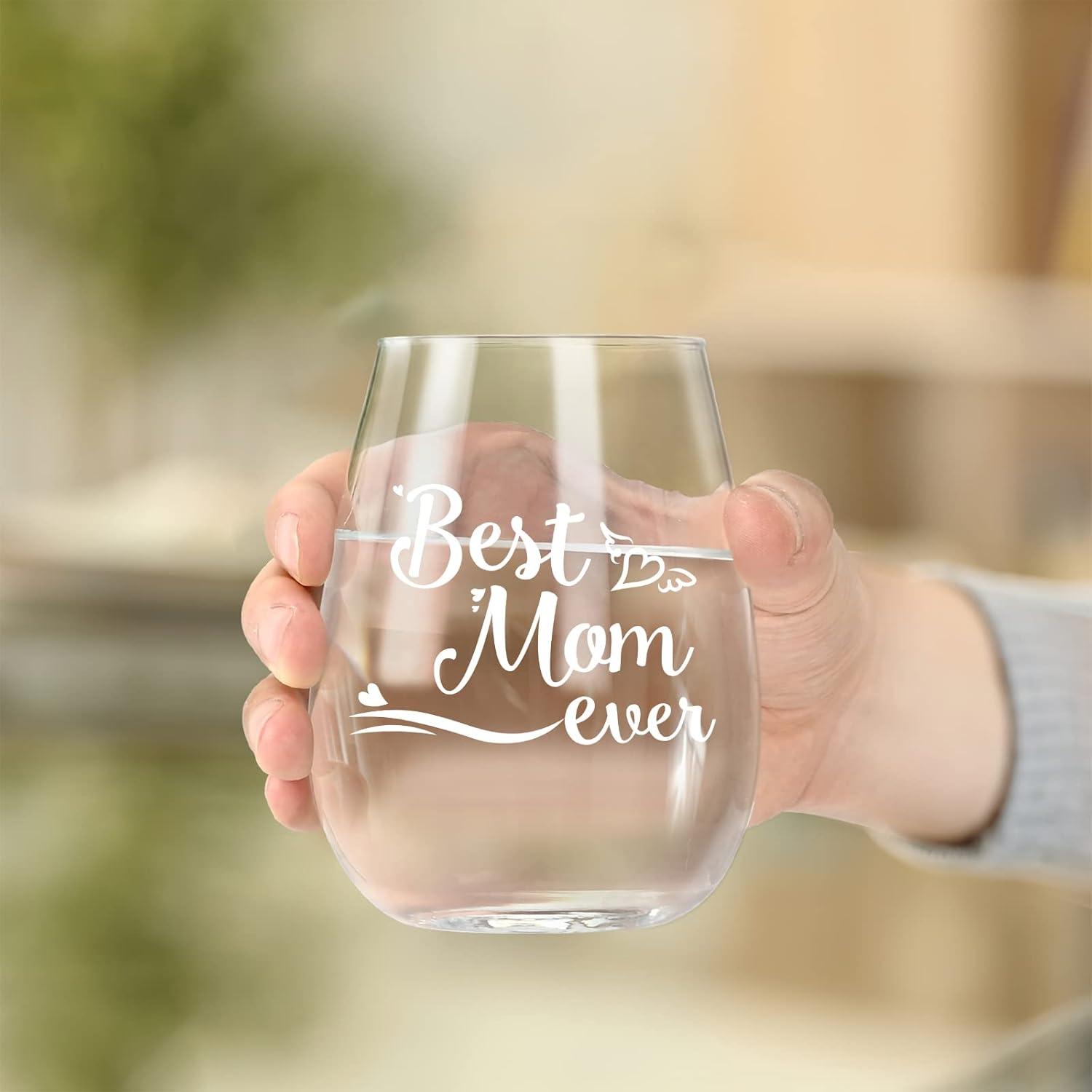 Personalisiertes Weinglas ohne Stiel, Muttertagsgeschenk, Geburtstagsgeschenk