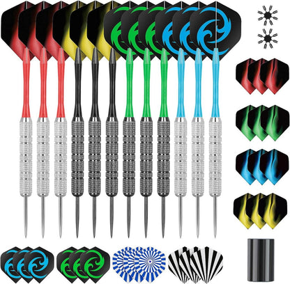 Dartpfeile Set Metallspitze 20g 12er Pack inkl. Zubehör