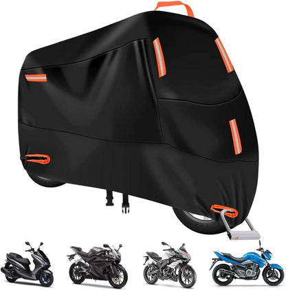 Motorradabdeckung Outdoor Wasserdicht 210D XXL Reflektionsstreifen