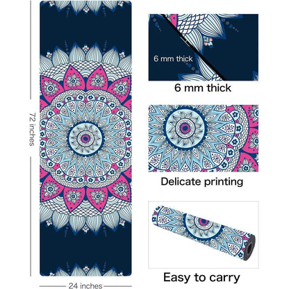 Umweltfreundliche Yoga Matte mit Tragegurt Rutschfeste