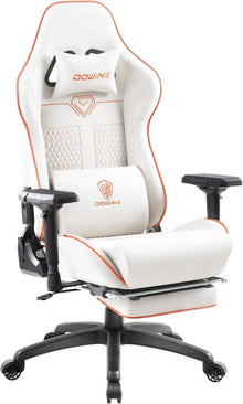 Ergonomischer Gaming-Stuhl mit 4D-Armlehnen & Fußstütze in