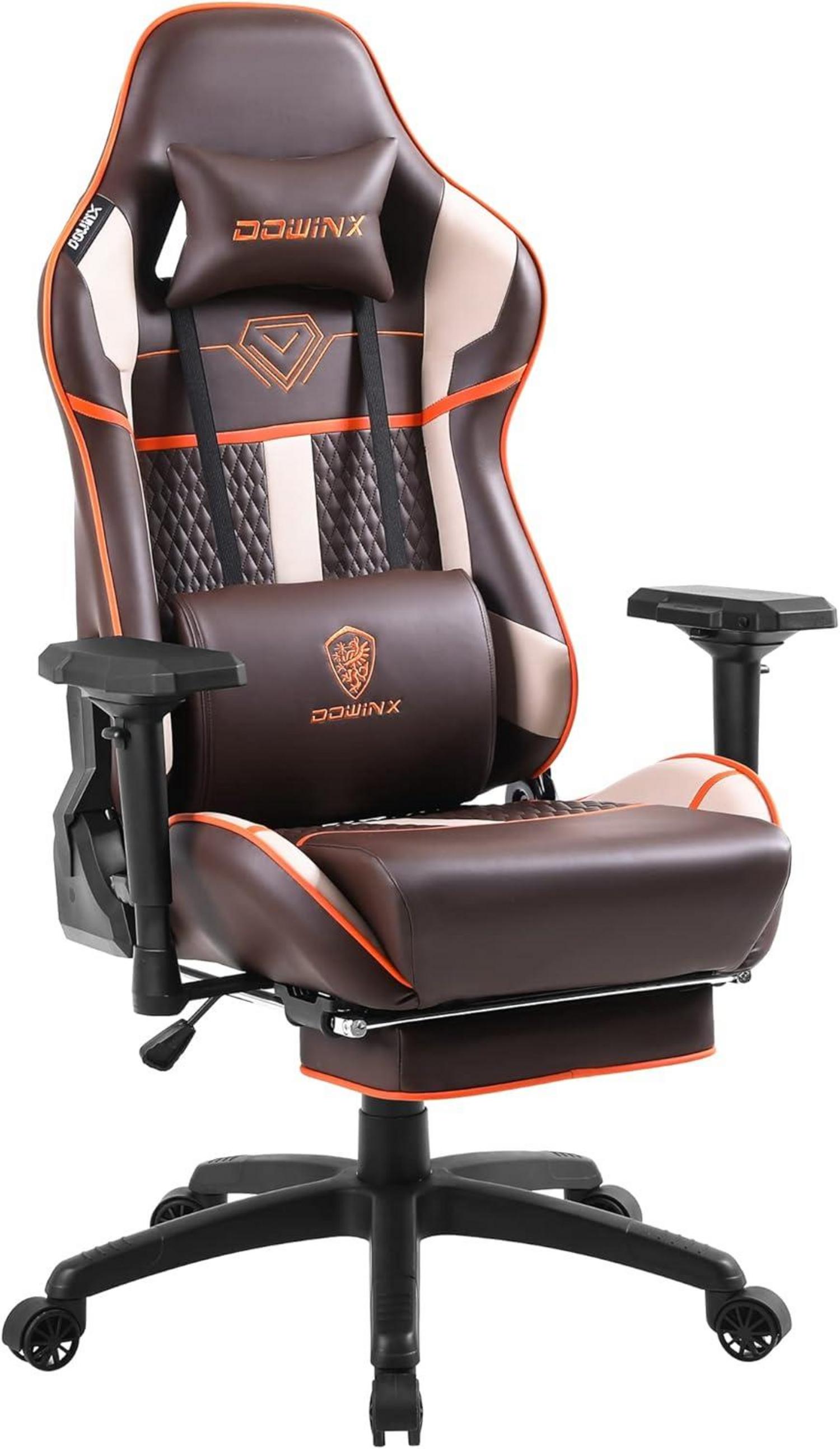 Gaming Stuhl Bürostuhl Hohe Belastbarkeit PU Leder 4D Armlehnen