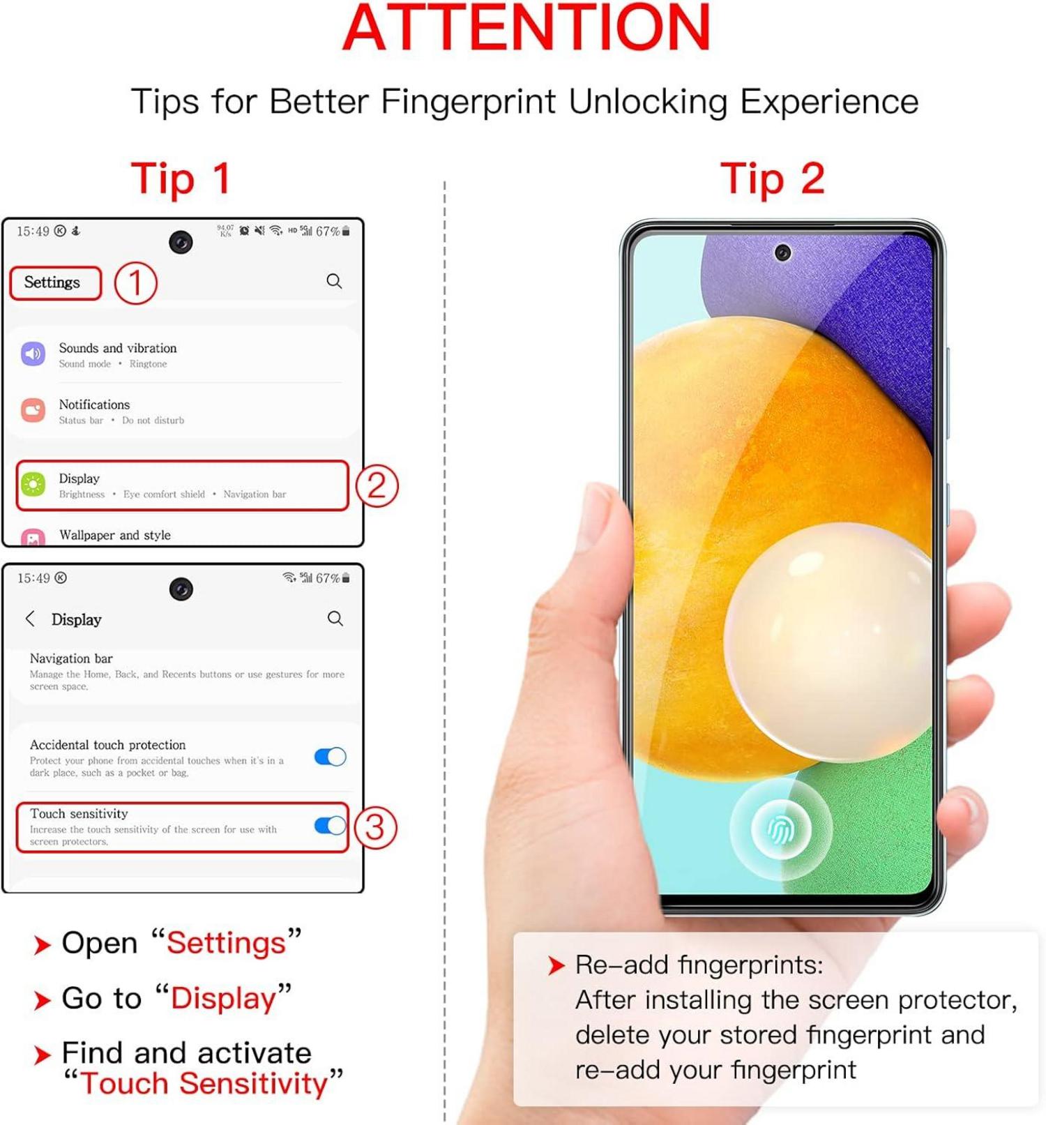 Schutzfolie Samsung Galaxy A52 5G Kameraschutz Glas