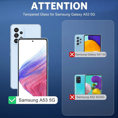 Panzer Schutzglas für Samsung Galaxy A53 5G, 2+2