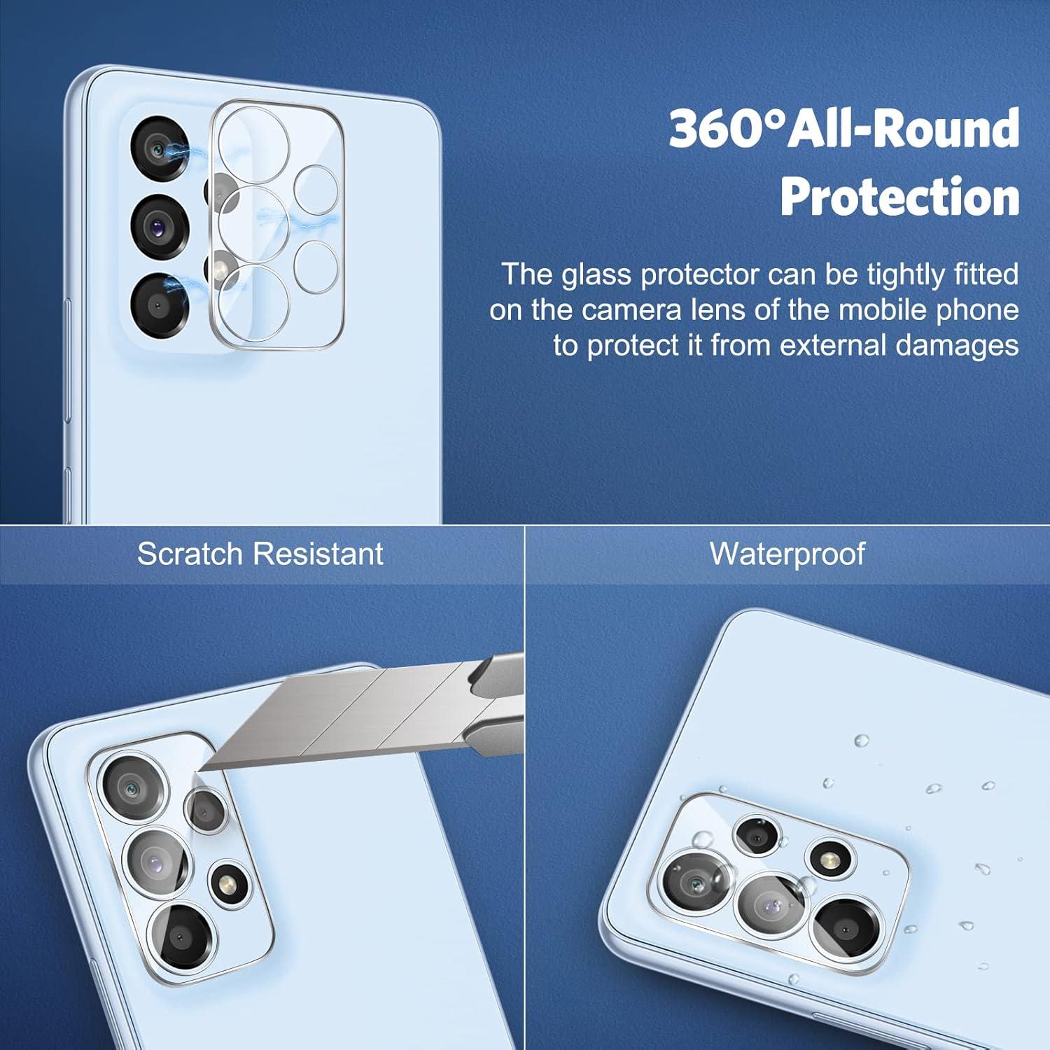 Panzer Schutz Glas für Samsung Galaxy A53 5G + Kamerafolie [2+2