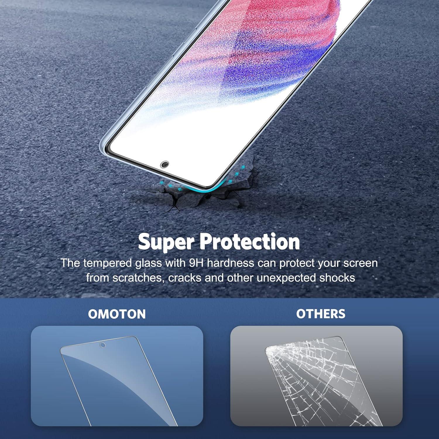 Panzer Schutz Glas für Samsung Galaxy A53 5G + Kamerafolie [2+2