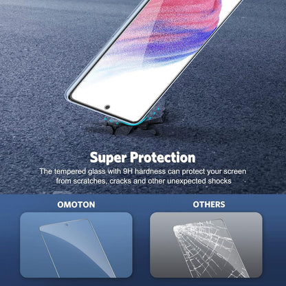 Panzer Schutz Glas für Samsung Galaxy A53 5G + Kamerafolie [2+2