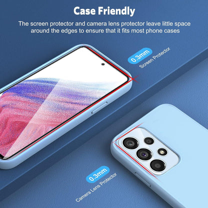 Panzer Schutz Glas für Samsung Galaxy A53 5G mit Kamerafolie