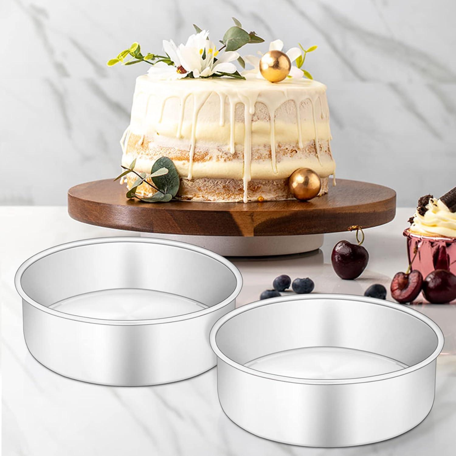 Backform 2er Set Edelstahl Rund Kuchenbackform Geburtstag Hochzeit