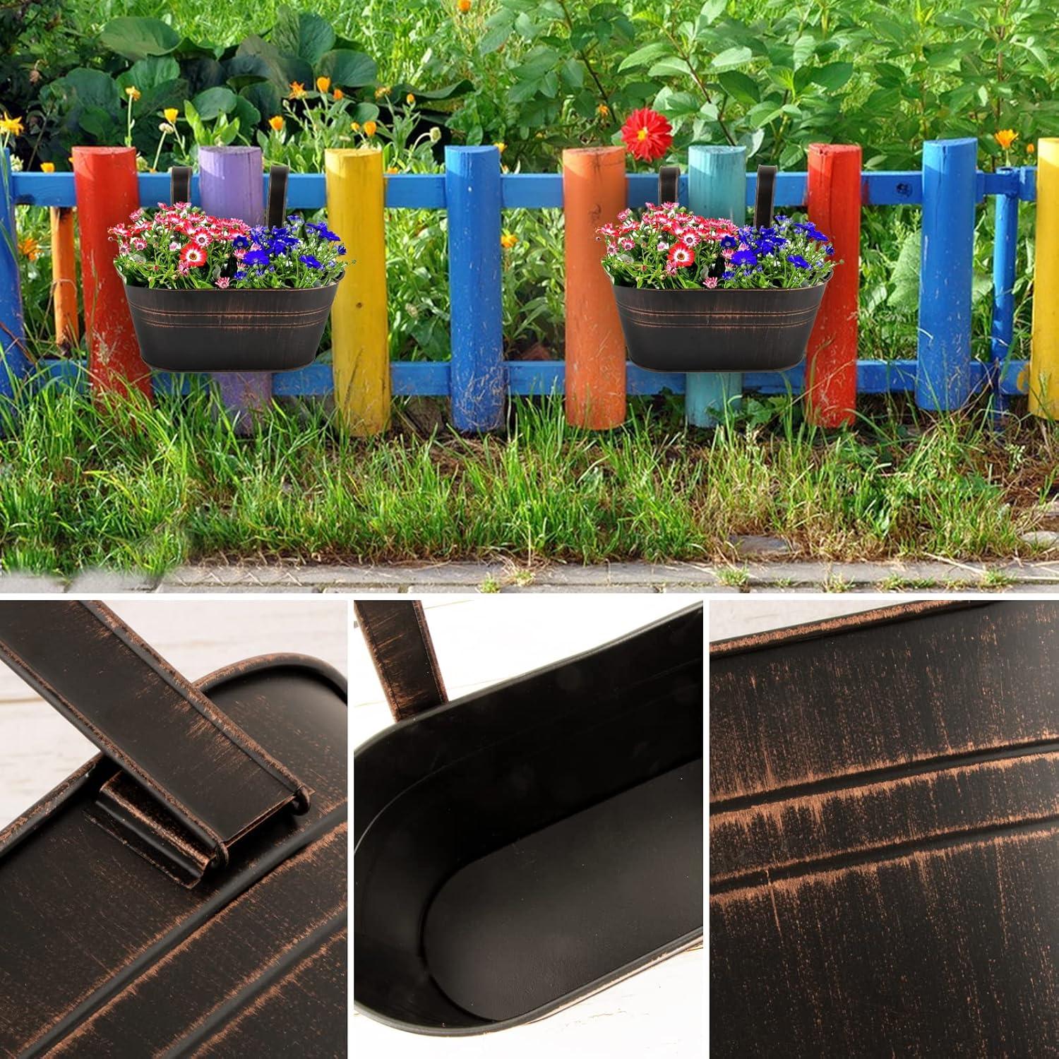 Hängetöpfe Vintage Pflanztopf Blumentopf mit Haken 2er Set