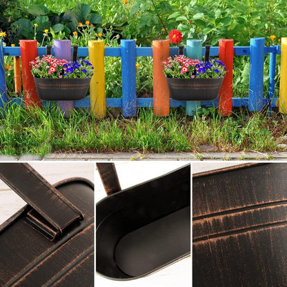 Hängetöpfe Vintage Pflanztopf Blumentopf mit Haken 2er Set