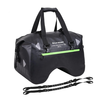 Motorrad Hecktasche wasserdicht 50L U-Form Gepäcktasche Schwarz