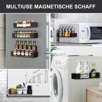 3er Set Magnetische Gewürzregale für Kühlschrank - Ohne Bohren - Stark