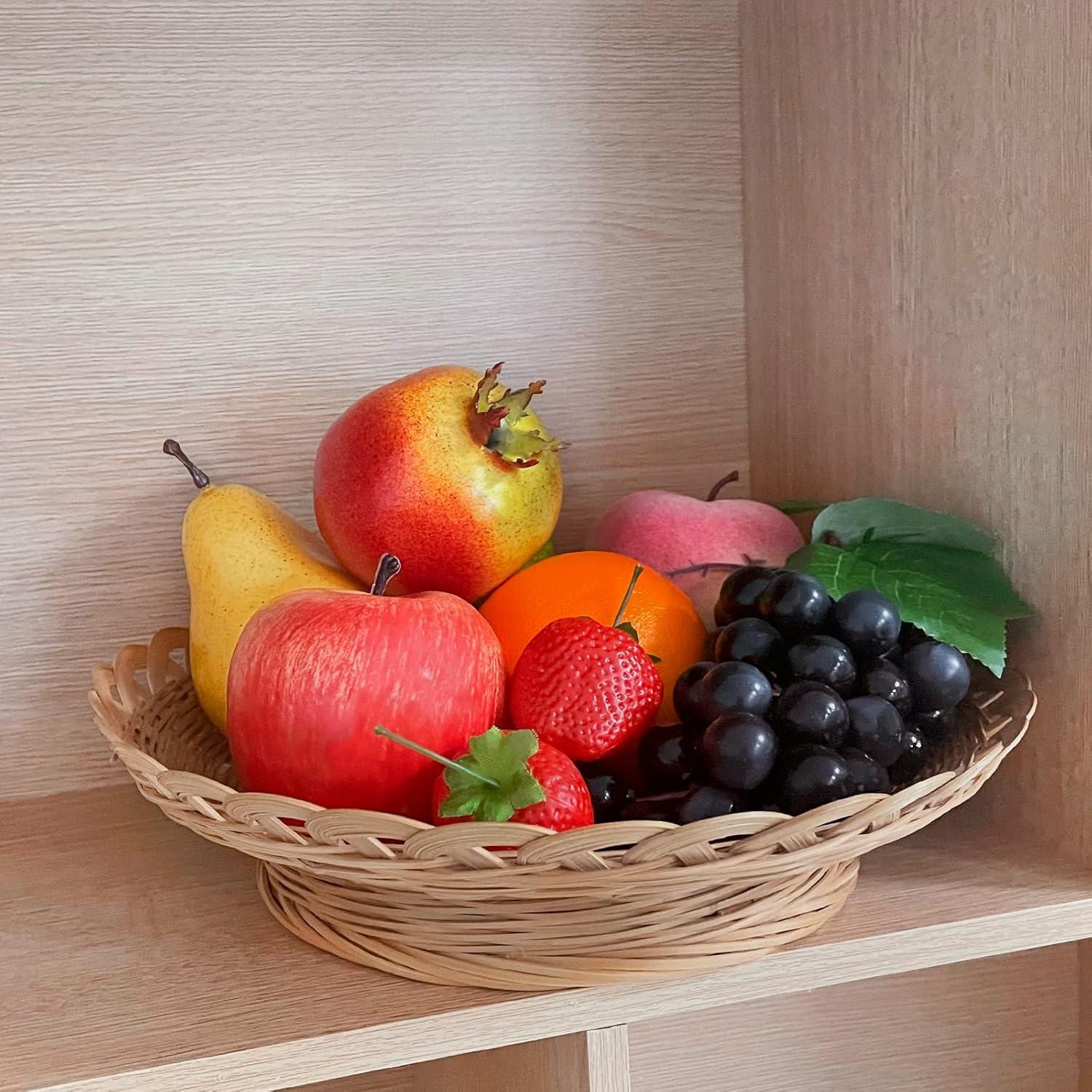 Künstliche Früchte Set Faux Obst Dekoration Lebensecht 9-teilig