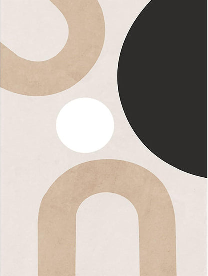 3er Premium Poster Set Moderne Abstrakt Kunst Wandbilder Boho Deko Wohnzimmer Schlafzimmer 30x40cm Beige