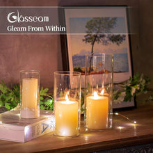 Glasseam Moderne Glasvase Set 2 Stück 15/20/25cm für