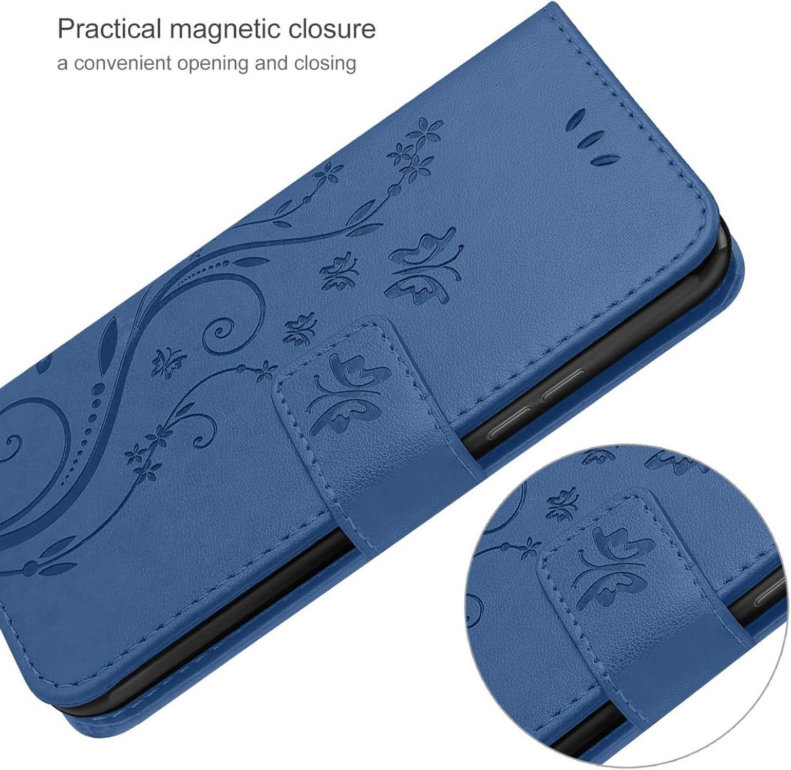 Lederhülle Samsung Galaxy A34 5G Wallet Schutzhülle Dunkelblau