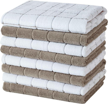 8er-Set Mikrofaser Geschirrtücher 45x65 cm saugfähig weich fusselfrei
