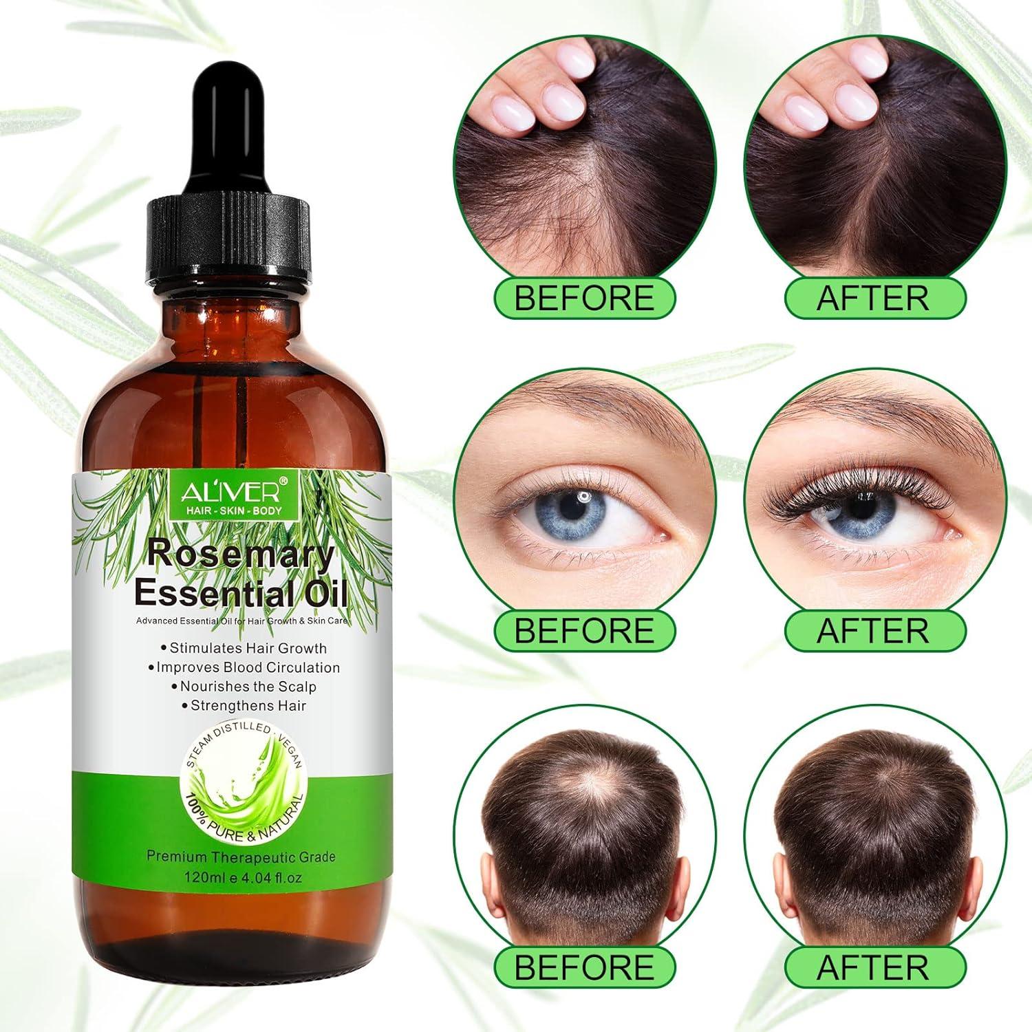 Rosmarinöl 120ML für Haare Haarwuchs Diffusor Kopfhaut