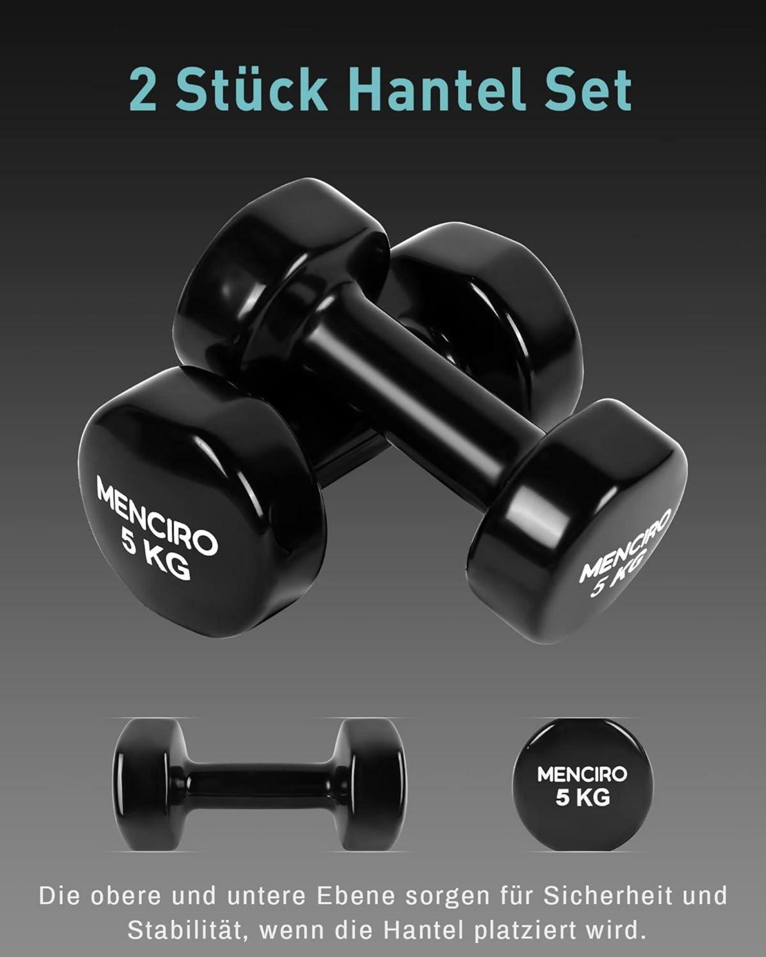 Kurzhantel Set 1-5KG für Krafttraining Zuhause