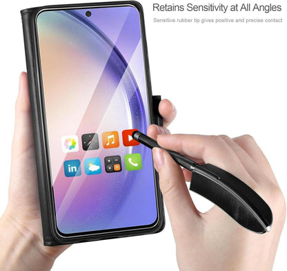 Samsung Galaxy A54 5G Lederhülle Schwarz Wallet Tasche