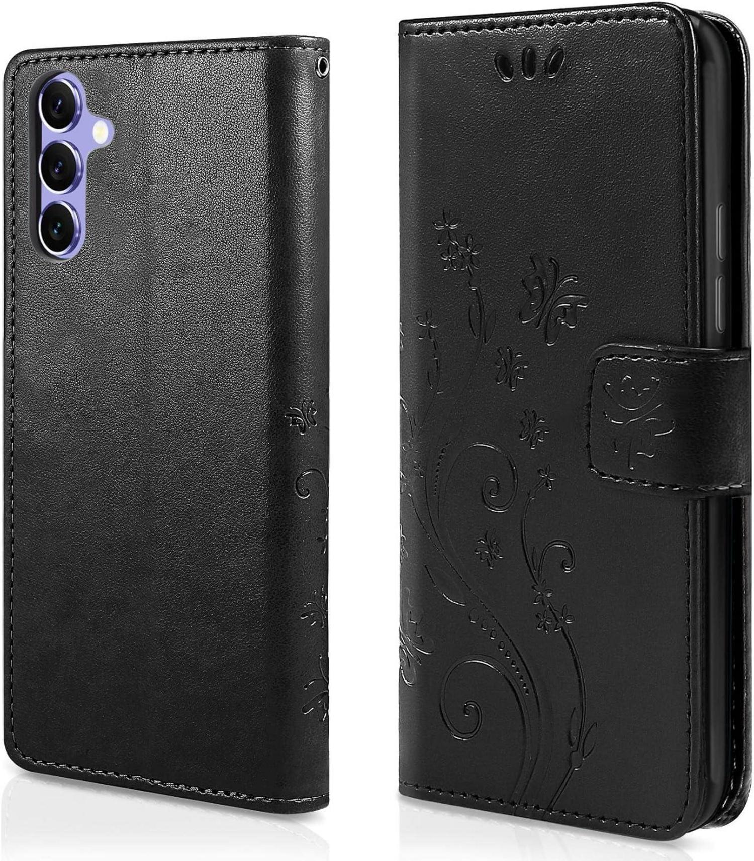 Samsung Galaxy A54 5G Lederhülle Wallet Case Schwarz