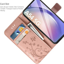 Samsung Galaxy A54 5G Lederhülle mit Schutzfolie und