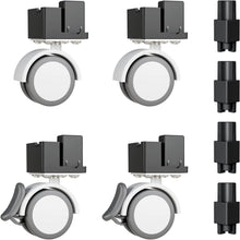 Stapelkäfig Universalrad und Zubehörset, 4 Räder - Schwarz