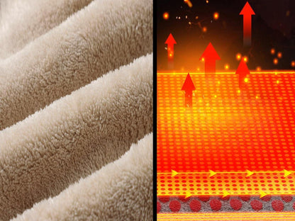 Herren Sherpa gefütterter Fleece Hoodie Winter Winddicht