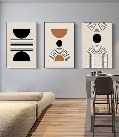Leinwand Bilder Set Moderne Abstrakt Kunstposter Wandbilder 3er Set