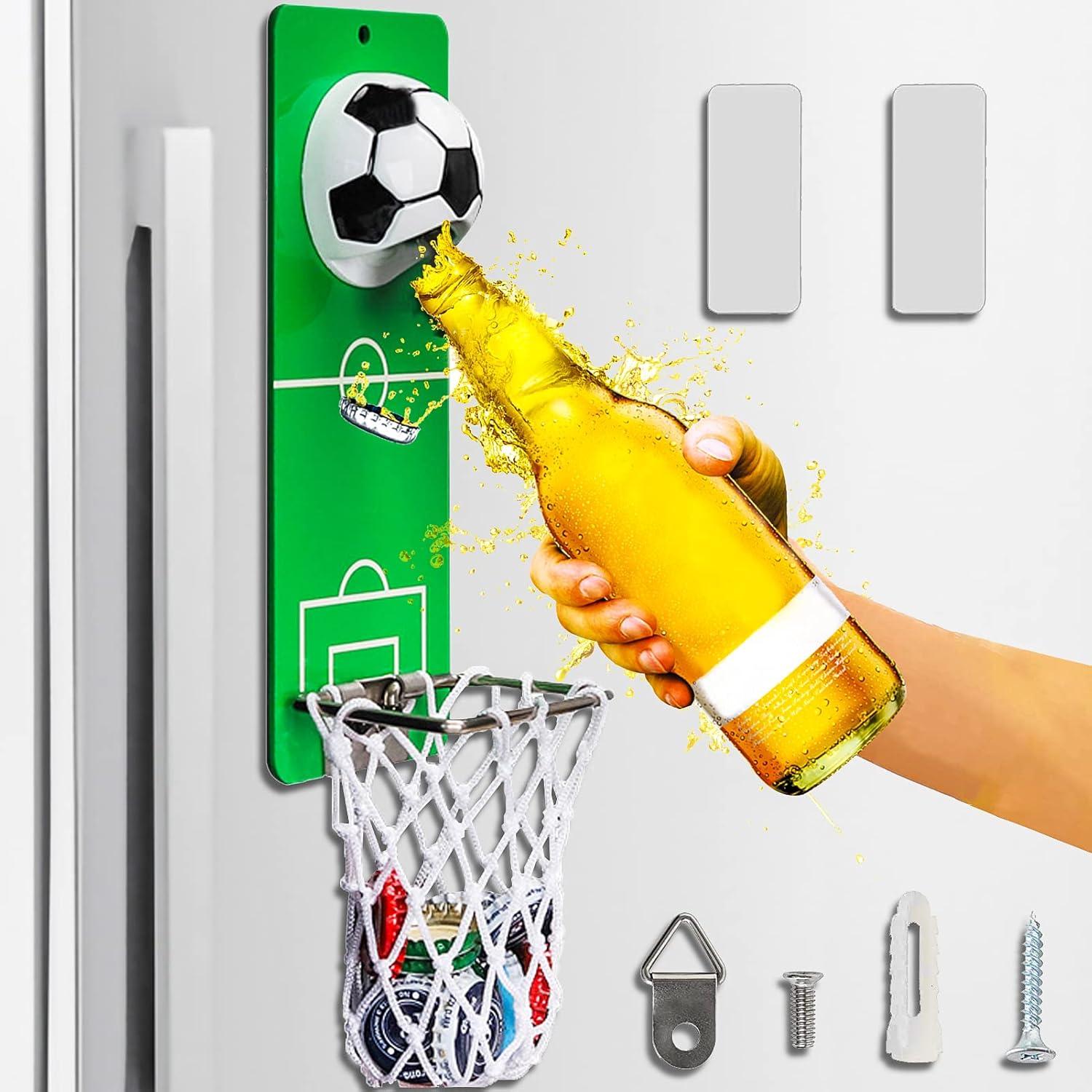 Magnetischer Flaschenöffner Wand Fußball Auffangbehälter